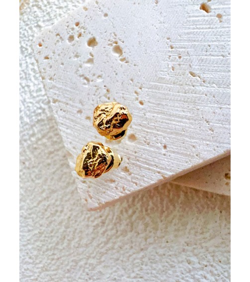 Gold Ore Earring 