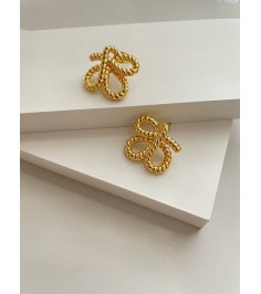 Gold Bow Earring