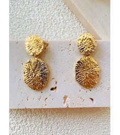 Gold Ink Dyeing Earring