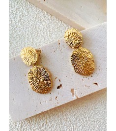 Gold Ink Dyeing Earring