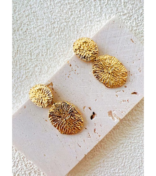 Gold Ink Dyeing Earring