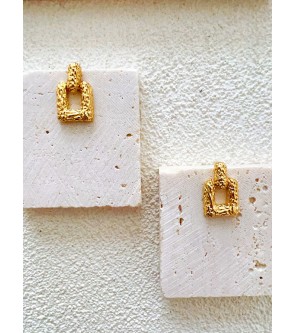 Gold Lava Earring