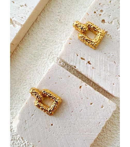 Gold Lava Earring