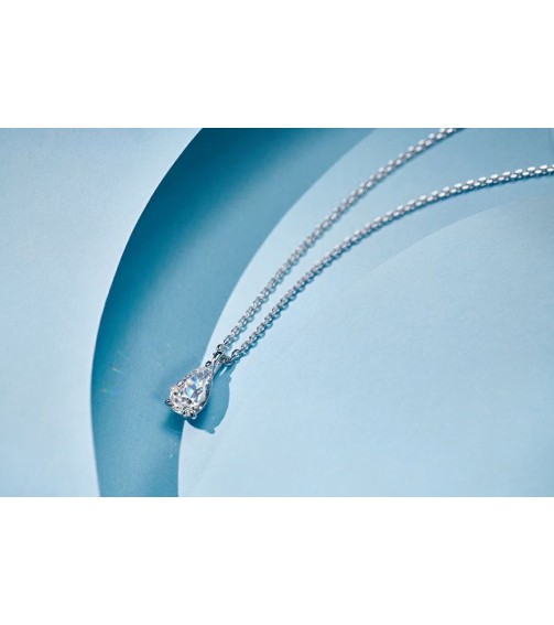 0.75ct Pear Shape Cut Diamond Necklace