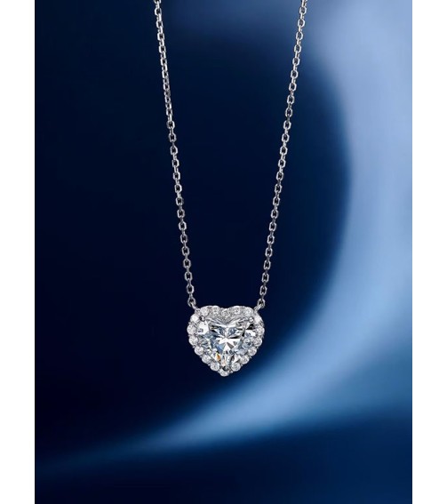 2.5ct Heart Shape Diamond Necklace