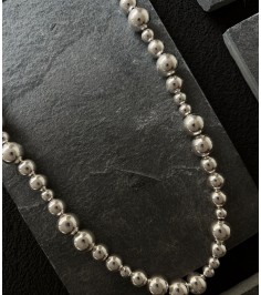 Irregular Silver Beads Necklace