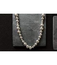 Irregular Silver Beads Necklace