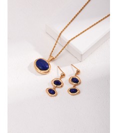 Lapiz Lazuli Gold Pendant