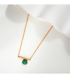 Malachite Gold Necklace