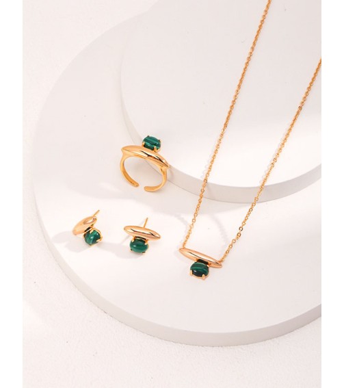 Malachite Gold Necklace