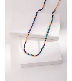 Malachite and Lapiz Glazxy Necklace 