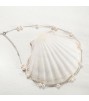 Senerity Silver Pearl Necklace 