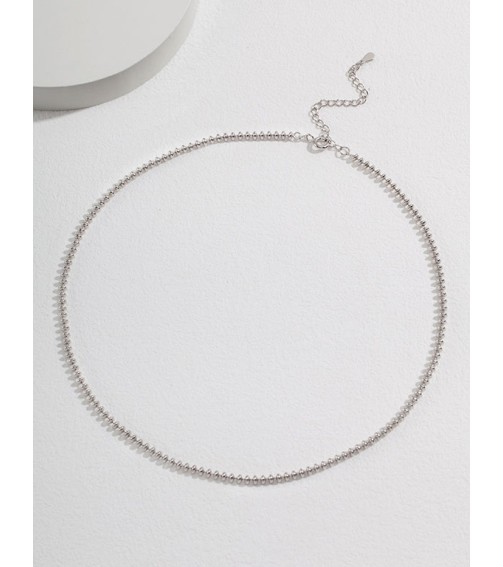 Silver Beads Necklace