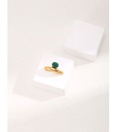 Malachite Gold Ring 