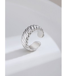 Twisted Dome Silver Ring 