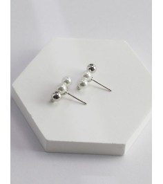 Silver and Pearl Liberty Earring