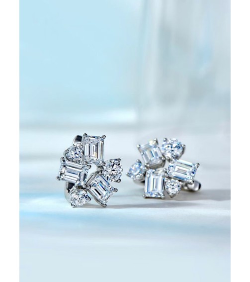 Snowflake Diamond Earring