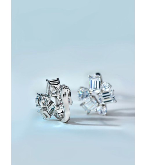 Snowflake Diamond Earring