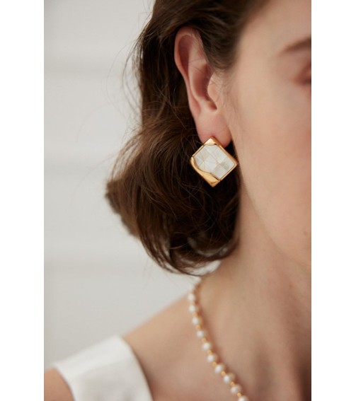 Square Shell Earring